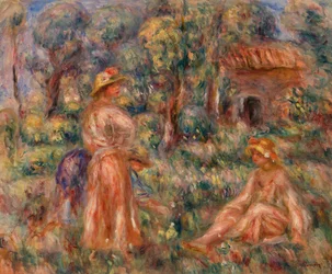 Meisjes in een Landschap