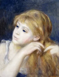 Hoofd van een jong meisje, 1890
