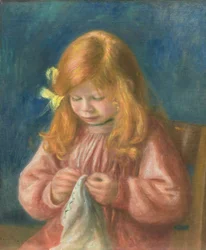 Jean Renoir naaiend, 1899-1900