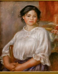 Jeune fille assise (olieverf op doek)