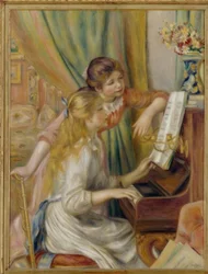 Meisjes aan de piano