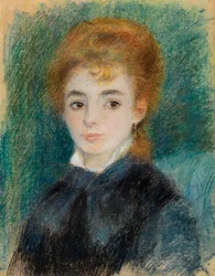 Dame met kastanjebruin haar, ca. 1875-78