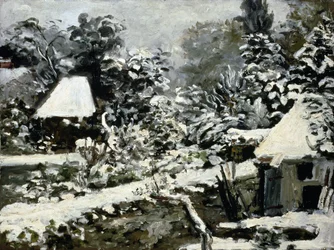 Landschap, sneeuweffect, ca. 1868