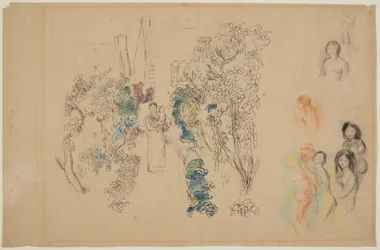 Landschap en figuren