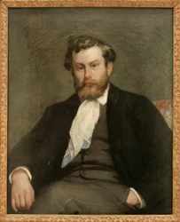 Portret van de schilder Alfred Sisley