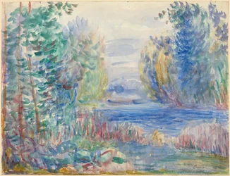 Rivierlandschap, 1890