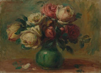 Rozen in een vaas, ca. 1890
