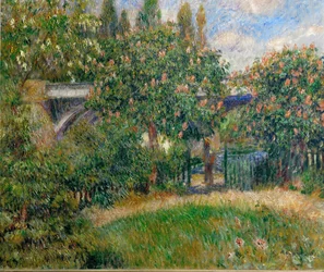 De spoorbrug bij Chato (schilderij op doek)
