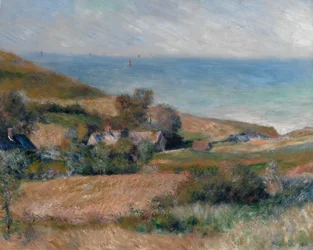 Uitzicht op de Kust bij Wargemont in Normandië, 1880