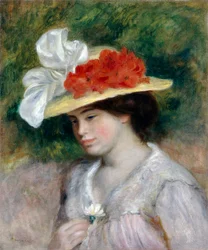 Vrouw met een Gebloemde Hoed, 1889