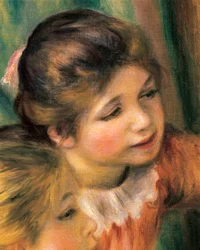 Meisjes aan de piano (detail)