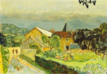 Middaglandschap in augustus