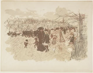 Avenue in het Bois de Boulogne, c. 1898