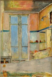 In de badkamer