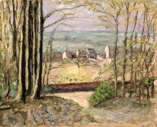 Bosrand, c.1919 (olieverf op paneel)