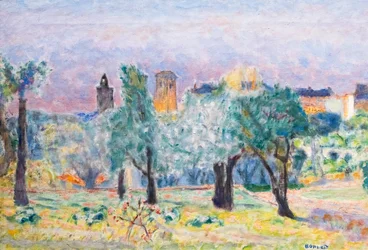 Landschap van Le Cannet, ca. 1922 (olieverf op doek)