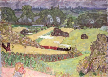Landschap met goederentrein, 1909