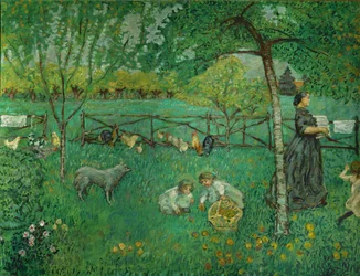 Le grand jardin au Clos (olieverf op doek)
