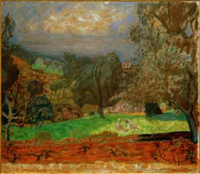 Landschap bij zonsondergang (Le Cannet)