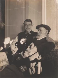 Pierre-Auguste en Jean Renoir, ca. 1916