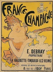 Affiche voor France-Champagne, 1889-1891