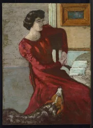 Portret van Madame Hessel, of de Vrouw in Rood, 1901