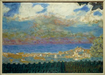 Stormlucht boven Cannes Schilderij door Pierre Bonnard - 1945