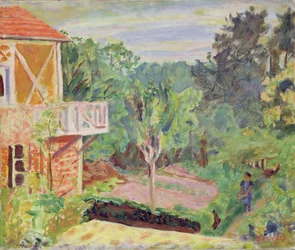 Zonlicht bij Vernon, ca.1920 (olieverf op doek)