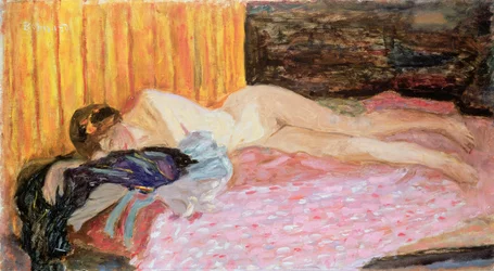 De roze sofa