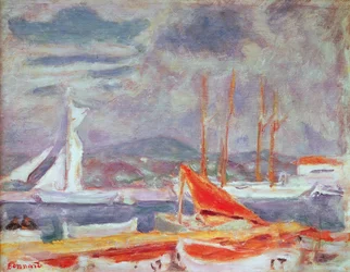 De haven van St. Tropez, ca. 1914