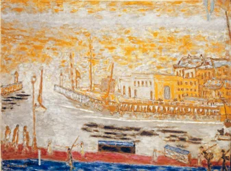 Trouville, de uitgang van de haven.