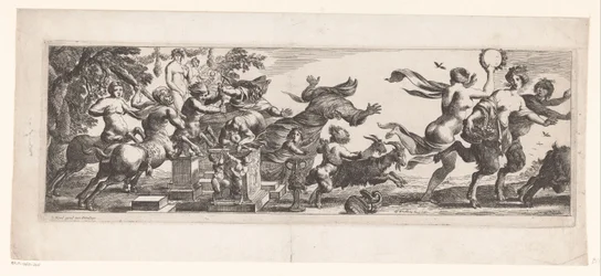 Centauren verstoren een offerande