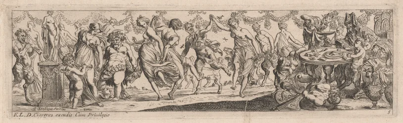 Dansende Nimfen en Satyrs