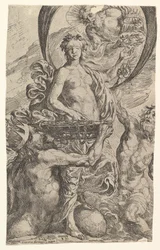 Jupiter, Pluto en Neptunus Bieden hun Rijkdommen aan Fortuna aan