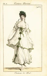 Vrouw die danst op een bal, Parijs