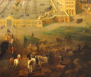 Het kasteel van Versailles en de Place d