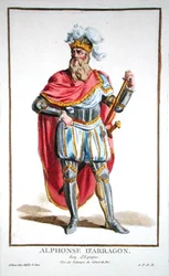 Alfonso V (1396-1458) Koning van Aragon en Sicilië, uit 