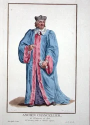 Kleding van een Kanselier van de Universiteit van Parijs uit 