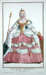 Elizabeth Petrovna (1709-62) Keizerin van Rusland (1741-62) uit 
