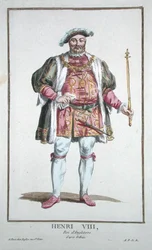 Henry VIII (1491-1547) Koning van Engeland (1509-47) uit 