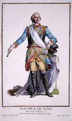 Maurits van Saksen (1696-1750), uit 