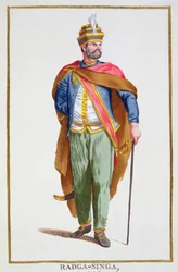 Raja-Singa Koning van Ceylon uit 
