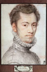 Portret van Etienne Dumoustier, ca. 1570