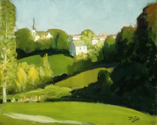Landschap, licht en schaduw, ca. 1920