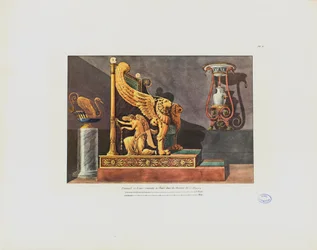 Fauteuil en vaas in het huis van C.D., uit 
