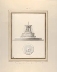 Project voor een Fontein voor La Place Louis XV, ca. 1806