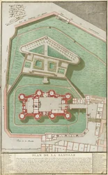 Plan van de Bastille, 1792