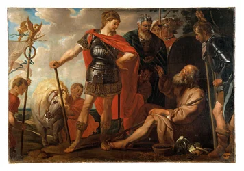 Alexander en Diogenes (kopie naar Gaspar de Crayer)