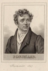 Portret van de operazanger Louis Antoine Eléonore Ponchard