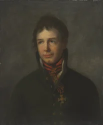 Portret van de admiraal en ontdekkingsreiziger Ivan Krusenstern Adam Johann Ritter von Krusenstern